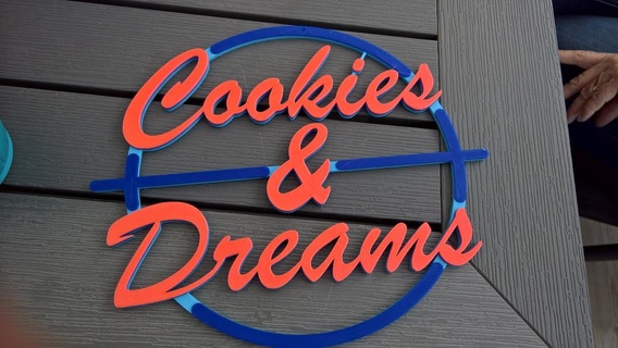 cookies dreams sign cildrens playhouse signs logos 3d print model - Mito3D