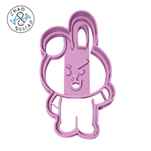 cooky - bt21 bts cookie cutter fondant universtar cartoon v suga j-hope rm jin jimin jung kook cute clay pastry birthday party baking music fashion colours korea k-pop pop dynamite koya rj shooky mang chimmy tata van 3d print model - Mito3D