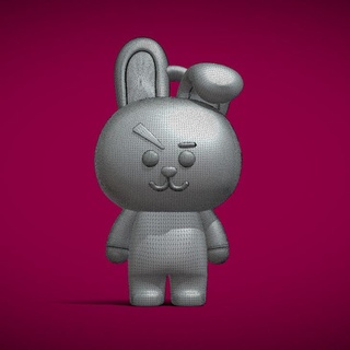 moza simpática llavero stl bts bt21 arte fan 3dprintables Jung kook kpop 3d print model - Mito3D