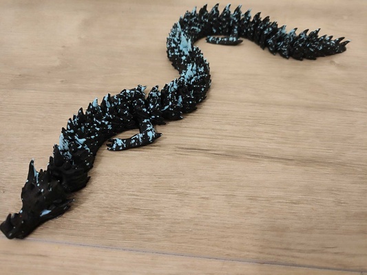 cool articulated dragon fidget toy 3d print model - Mito3D