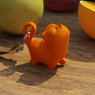cool cat keychain cute tiny 3d print model - Mito3D
