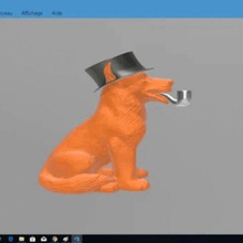 frio de cão arte 3d print model - Mito3D