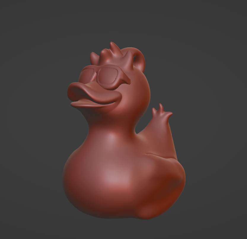 cool duck earing animal fun funny earings 3D print model - Mito3D