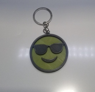 cool emoji keychain 3d print model - Mito3D
