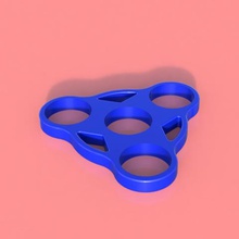 cool fidget spinner triple Spiel 3d print model - Mito3D