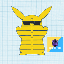 frio flexi Pikachu pokemon 3d print model - Mito3D