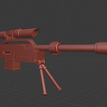 Coole sniper-Gewehr Spiel 40k sniper Krieg primaris games workshop warhammer 3dmodelmarket space marine 3d print model - Mito3D