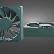 glacière ventilateur 120mm 80 mm 3d print model - Mito3D