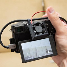 ventola di raffreddamento attacco sony alpha 6300 fotocamera digitale strumento il surriscaldamento la fotografia 3d print model - Mito3D