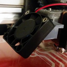 cooling fan bracket makerfarm prusa i3v tool 3d printer parts print mount extruder customizer 3d print model - Mito3D