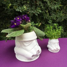 coolpots 1 stormtrooper home plant planter starwars star wars flower flowerpot popular easy pot fleurs 3d print model - Mito3D