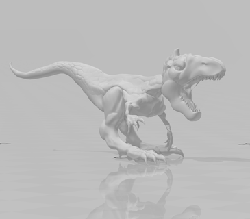 coorchuck beasts 3 poses wargaming dinosaurs dinosaur lizard t-rex 3d print model - Mito3D