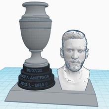 Copa Amerika Arjantin 2021 gadget Amerikan Fincan ganimet Futbol Messi 3d print model - Mito3D