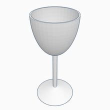 copa ev vaso recipiente beber 3d print model - Mito3D