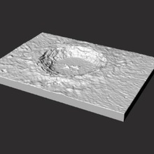Kopernik Krateri çeşitli ay lunar 3d print model - Mito3D