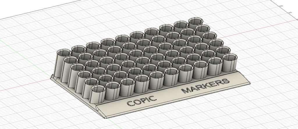 copic marker caddy art markers 3D print model - Mito3D