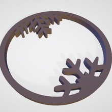 copó nieve navidad 3d print model - Mito3D
