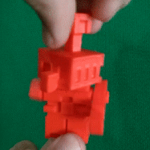 cobre golem jogos Minecraft flexi brinquedos brinquedo fofa pequeno 3d print model - Mito3D