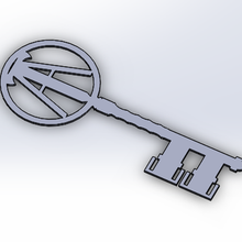 copper key bookmark ready player one 3d print model - Mito3D