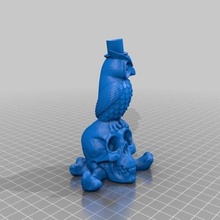 cópia conheceu coruja ferramenta crânio 3d impressão 3d print model - Mito3D