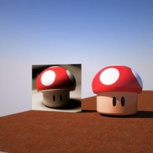 copy mushroom 3d print model - Mito3D