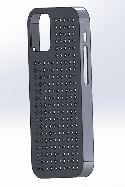 coque iphone 12 mini case alpha v3 3d print model - Mito3D