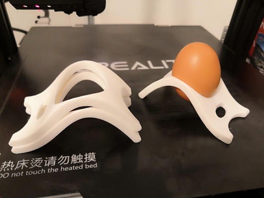 coquetier egg cup kitchen utensil accessory gadget support design 3d print model - Mito3D