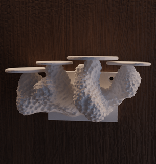 corallo mensola arte 3d print model - Mito3D