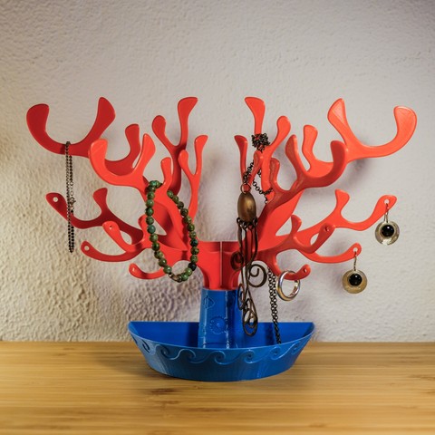 mercan ağacı üretme sahibi takı deniz bilezik yüzük kolye 3D print model - Mito3D