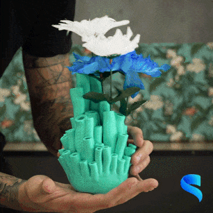 coral vasos mar oceano decoração vaso 3d print model - Mito3D