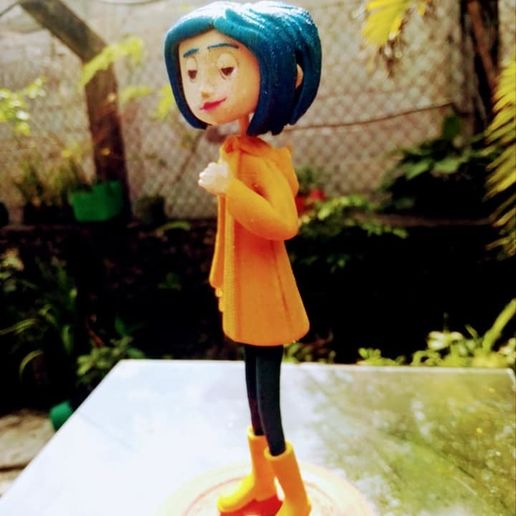 coraline art Halloween sorcière fille 3D print model - Mito3D