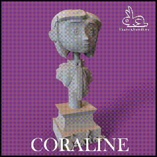 koralinler büst Coraline tim Burton komik Comix icarus gandi film pixar Disney gizli kapı 3d print model - Mito3D