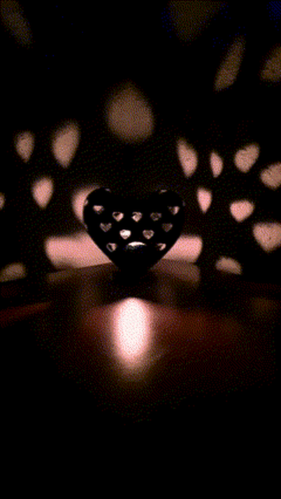 coraz n para velas heart corazon vela candle luz 3d print model - Mito3D