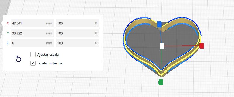 corazon corazón 3D print model - Mito3D