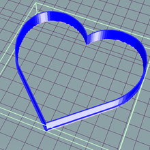 corazon kalp cortante kurabiye kalıbı ev kesme kesici 3d print model - Mito3D