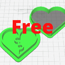 corazon rompecuzas cortante corte corazón rompecabezas cortador marcador sello amor porcelana masa 3d print model - Mito3D