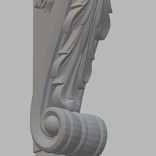 mensola arte 4axies cnc colonna mobilia rotante cura legno legna 3d print model - Mito3D