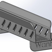 kordon Zincir şut destek kılavuz kanal Wanhao çoğaltıcı 9 3d print model - Mito3D