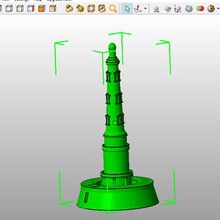 Leuchtturm von cordouan Architektur Erbe 3dcolor drucken 3d print model - Mito3D