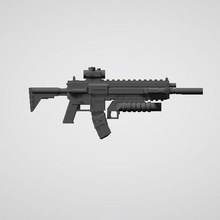 çekirdek Toplamak silahlar önbellek 1 12 aksiyon şekil silah cephanelik Sanat oyuncak onikinci 6 inç tabanca Uzi smg pompalı tüfek ar çöl 3d print model - Mito3D