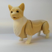corgi bjd dog toy jointed 3d print model - Mito3D