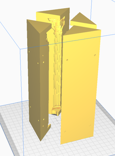 Corinthie colonne moule 3d print model - Mito3D
