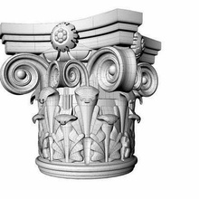 corintio capital 3d impresión antiguo Arte arquitectura clásico esculturas 3d print model - Mito3D