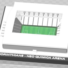 corintios neo química arena arquitectura fútbol futebol estadio Brasil brasileño quimica 3d print model - Mito3D