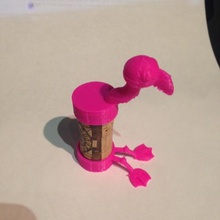 sughero pal flamingo casa arredamento amici 3d print model - Mito3D