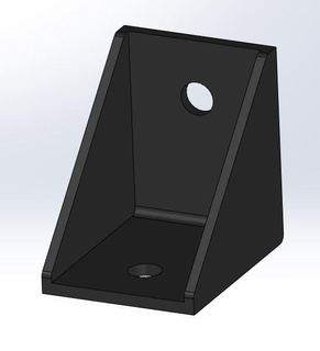 esquina soporte estante perfil 3d 3d print model - Mito3D