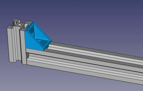 Ecke Halterung 20x20x20mm 3d Drucker Teile 3d print model - Mito3D