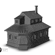 corner house 24 - warhammer age sigmar bolt action flames war architecture thumbnails building scenery wargame figures game land dungeon fantasy games accessories 3d print model - Mito3D