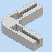 angolo di coniglio gabbia vari pezzo la il 3d print model - Mito3D