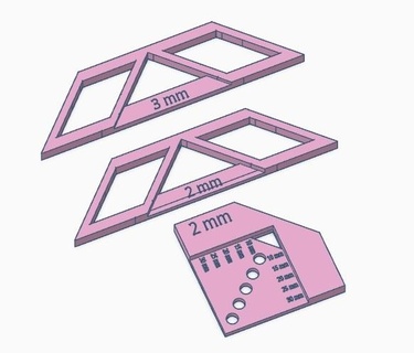 corner ruler binding Tools tools 2 mm 3 stationery 3d print model - Mito3D